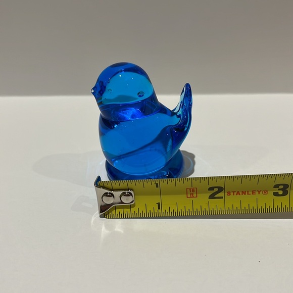 Bluebirds Of Happiness Vintage Glass Figurine Handmade Leo Ward 1991 - Picture 9 of 10